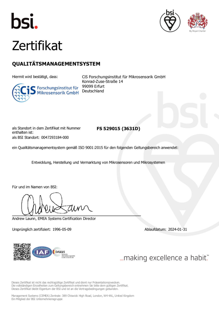 Certification CiS